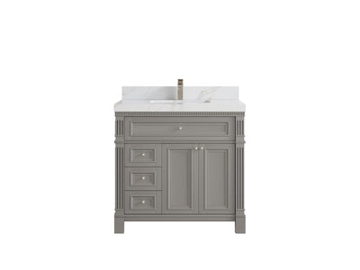 Paris 36 in. W x 22 in. D Center Sink Bathroom Vanity - Willow Bath and Vanity