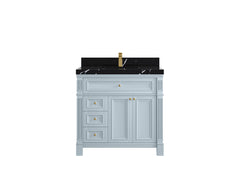 Paris 36 in. W x 22 in. D Center Sink Bathroom Vanity - photo 12