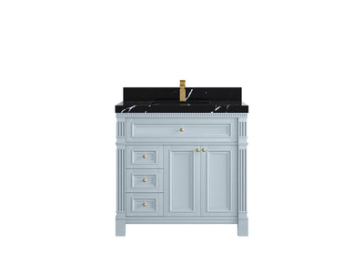 Paris 36 in. W x 22 in. D Center Sink Bathroom Vanity - Willow Bath and Vanity
