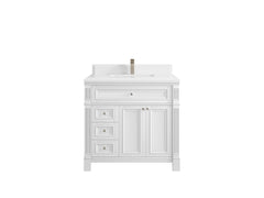 Paris 36 in. W x 22 in. D Center Sink Bathroom Vanity - photo 28