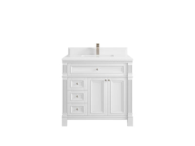 Paris 36 in. W x 22 in. D Center Sink Bathroom Vanity - Willow Bath and Vanity