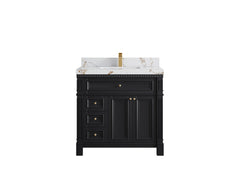 Paris 36 in. W x 22 in. D Center Sink Bathroom Vanity - photo 38