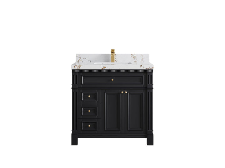 Paris 36 in. W x 22 in. D Center Sink Bathroom Vanity - photo 38