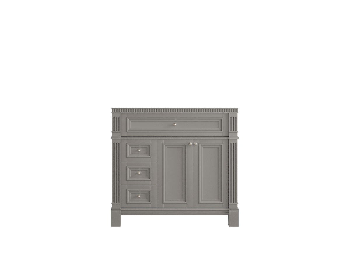 Paris 36 in. W x 22 in. D Center Sink Bathroom Vanity - Willow Bath and Vanity