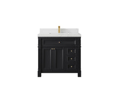 Paris 36 in. W x 22 in. D Bathroom Vanity with Center Sink - photo 30