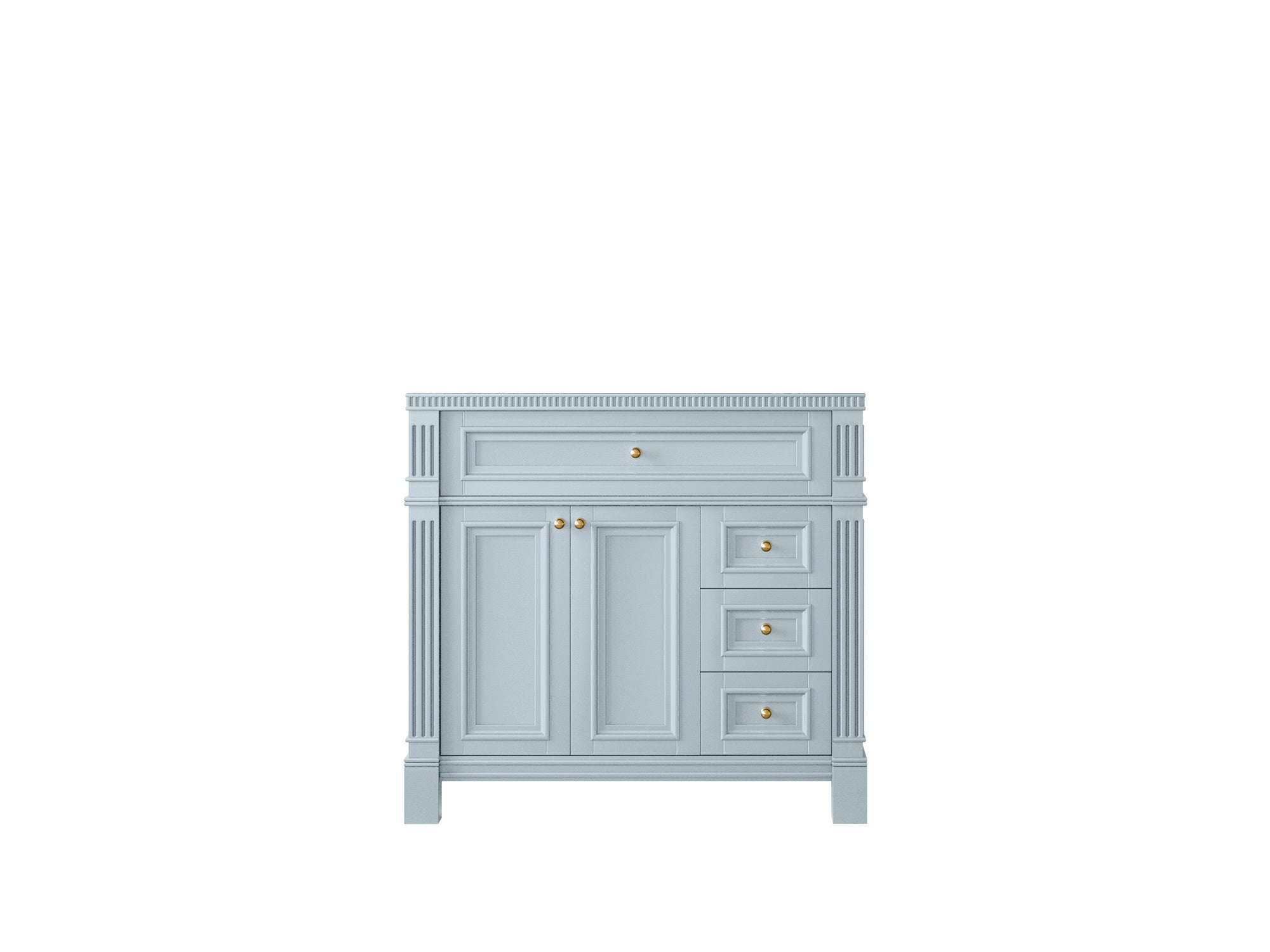 Paris 36 in. W x 22 in. D Center Sink Bathroom Vanity - Willow Bath and Vanity