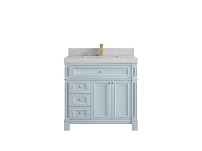 Paris 36 in. W x 22 in. D Center Sink Bathroom Vanity - Willow Bath and Vanity