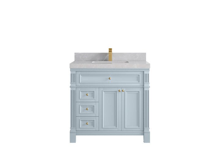 Paris 36 in. W x 22 in. D Center Sink Bathroom Vanity - photo 28