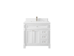 Paris 36 in. W x 22 in. D Bathroom Vanity with Center Sink - photo 28