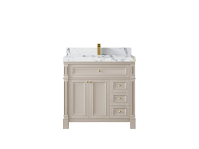 Paris 36 in. W x 22 in. D Center Sink Bathroom Vanity - Willow Bath and Vanity