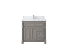 Paris 36 in. W x 22 in. D Bathroom Vanity with Center Sink - photo 19