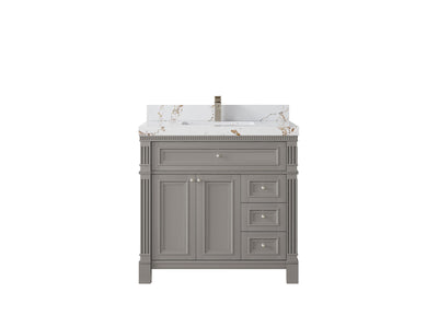 Paris 36 in. W x 22 in. D Center Sink Bathroom Vanity - Willow Bath and Vanity