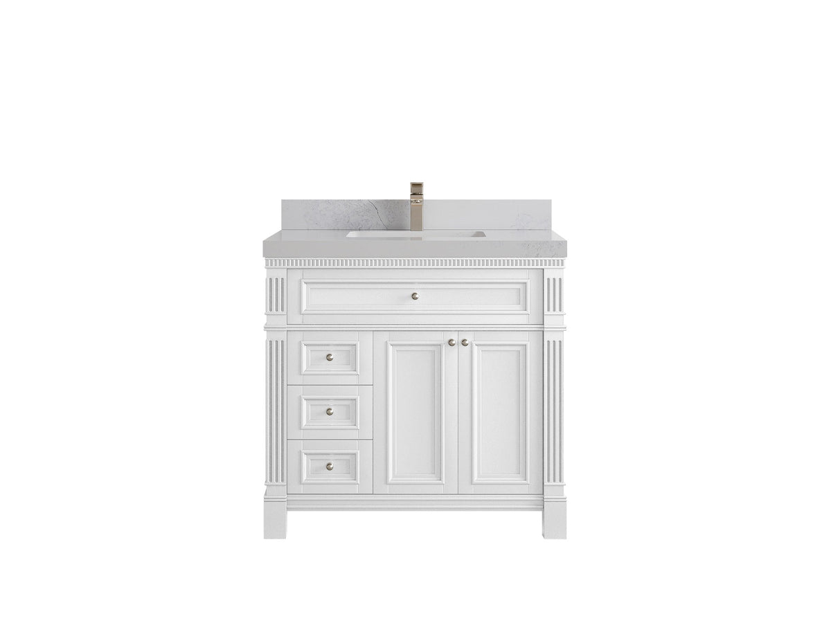 Paris 36 in. W x 22 in. D Center Sink Bathroom Vanity - Willow Bath and Vanity