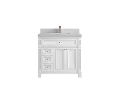 Paris 36 in. W x 22 in. D Center Sink Bathroom Vanity - photo 1