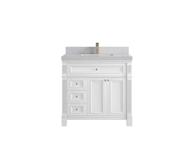 Paris 36 in. W x 22 in. D Center Sink Bathroom Vanity - Willow Bath and Vanity