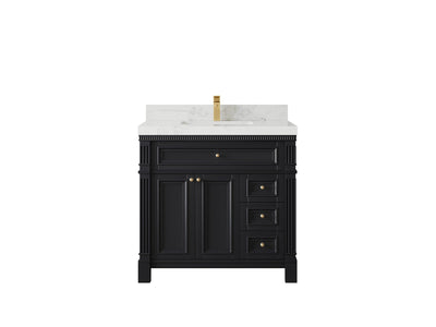 Paris 36 in. W x 22 in. D Center Sink Bathroom Vanity - Willow Bath and Vanity