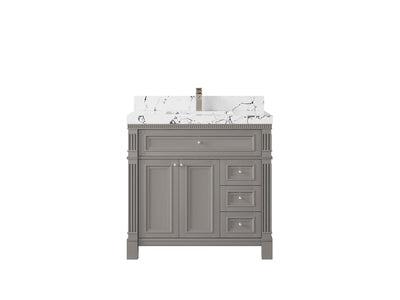 Paris 36 in. W x 22 in. D Center Sink Bathroom Vanity - Willow Bath and Vanity