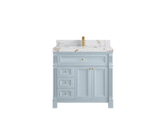 Paris 36 in. W x 22 in. D Center Sink Bathroom Vanity - photo 34