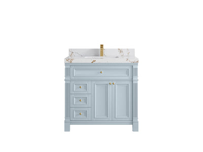 Paris 36 in. W x 22 in. D Center Sink Bathroom Vanity - Willow Bath and Vanity