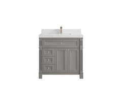 Paris 36 in. W x 22 in. D Center Sink Bathroom Vanity - photo 30