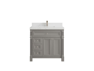 Paris 36 in. W x 22 in. D Center Sink Bathroom Vanity - Willow Bath and Vanity