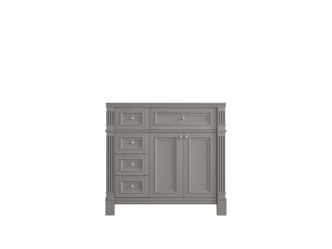 Paris 36 in. W x 22 in. D Center Sink Bathroom Vanity - Willow Bath and Vanity