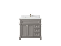 Paris 36 in. W x 22 in. D Bathroom Vanity with Center Sink - photo 25