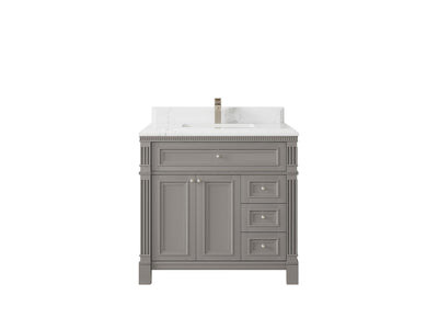 Paris 36 in. W x 22 in. D Center Sink Bathroom Vanity - Willow Bath and Vanity