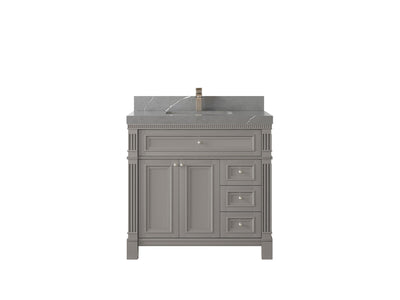 Paris 36 in. W x 22 in. D Center Sink Bathroom Vanity - Willow Bath and Vanity