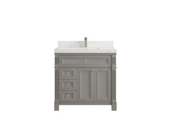 Paris 36 in. W x 22 in. D Center Sink Bathroom Vanity - photo 44