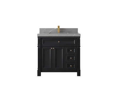 Paris 36 in. W x 22 in. D Center Sink Bathroom Vanity - Willow Bath and Vanity
