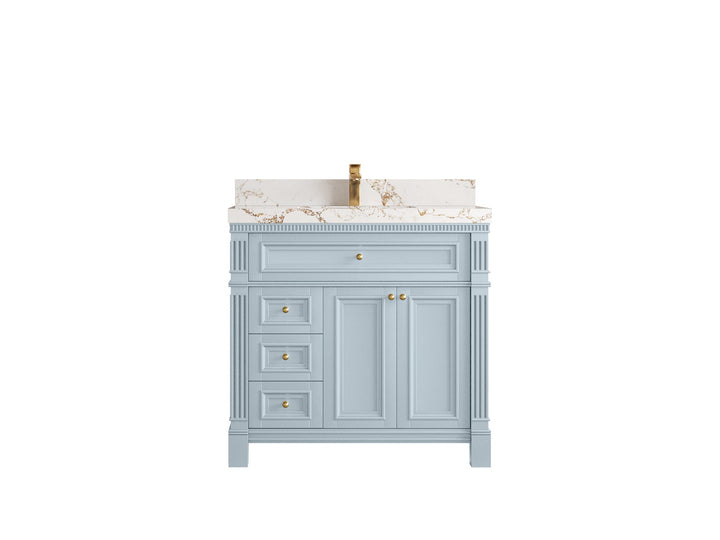 Paris 36 in. W x 22 in. D Center Sink Bathroom Vanity - photo 1