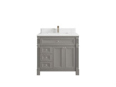 Paris 36 in. W x 22 in. D Center Sink Bathroom Vanity - photo 24