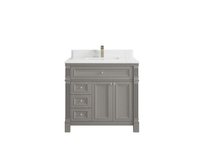 Paris 36 in. W x 22 in. D Center Sink Bathroom Vanity - Willow Bath and Vanity