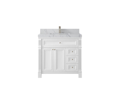 Paris 36 in. W x 22 in. D Center Sink Bathroom Vanity - Willow Bath and Vanity