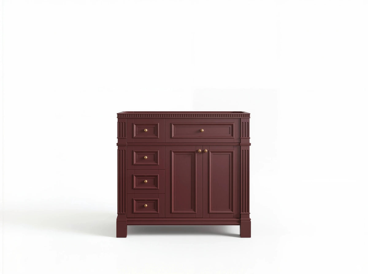Paris 36 in. W x 22 in. D Center Sink Bathroom Vanity - Willow Bath and Vanity
