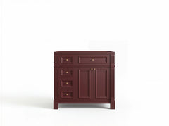 Paris 36 in. W x 22 in. D Center Sink Bathroom Vanity - photo 34