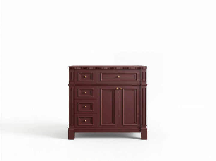Paris 36 in. W x 22 in. D Center Sink Bathroom Vanity - photo 34