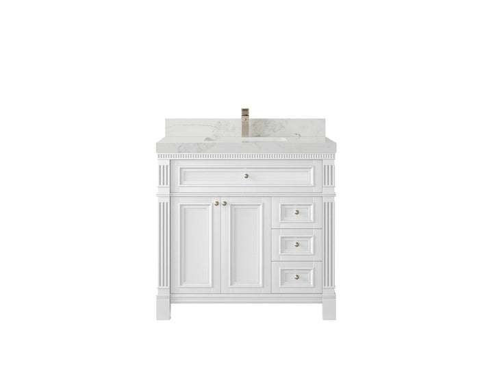 Paris 36 in. W x 22 in. D Center Sink Bathroom Vanity - photo 14