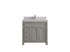 Paris 36 in. W x 22 in. D Center Sink Bathroom Vanity - photo 32