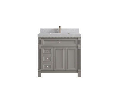 Paris 36 in. W x 22 in. D Center Sink Bathroom Vanity - Willow Bath and Vanity