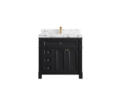 Paris 36 in. W x 22 in. D Center Sink Bathroom Vanity - photo 40
