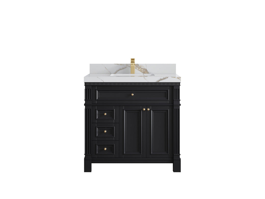 Paris 36 in. W x 22 in. D Center Sink Bathroom Vanity - Willow Bath and Vanity