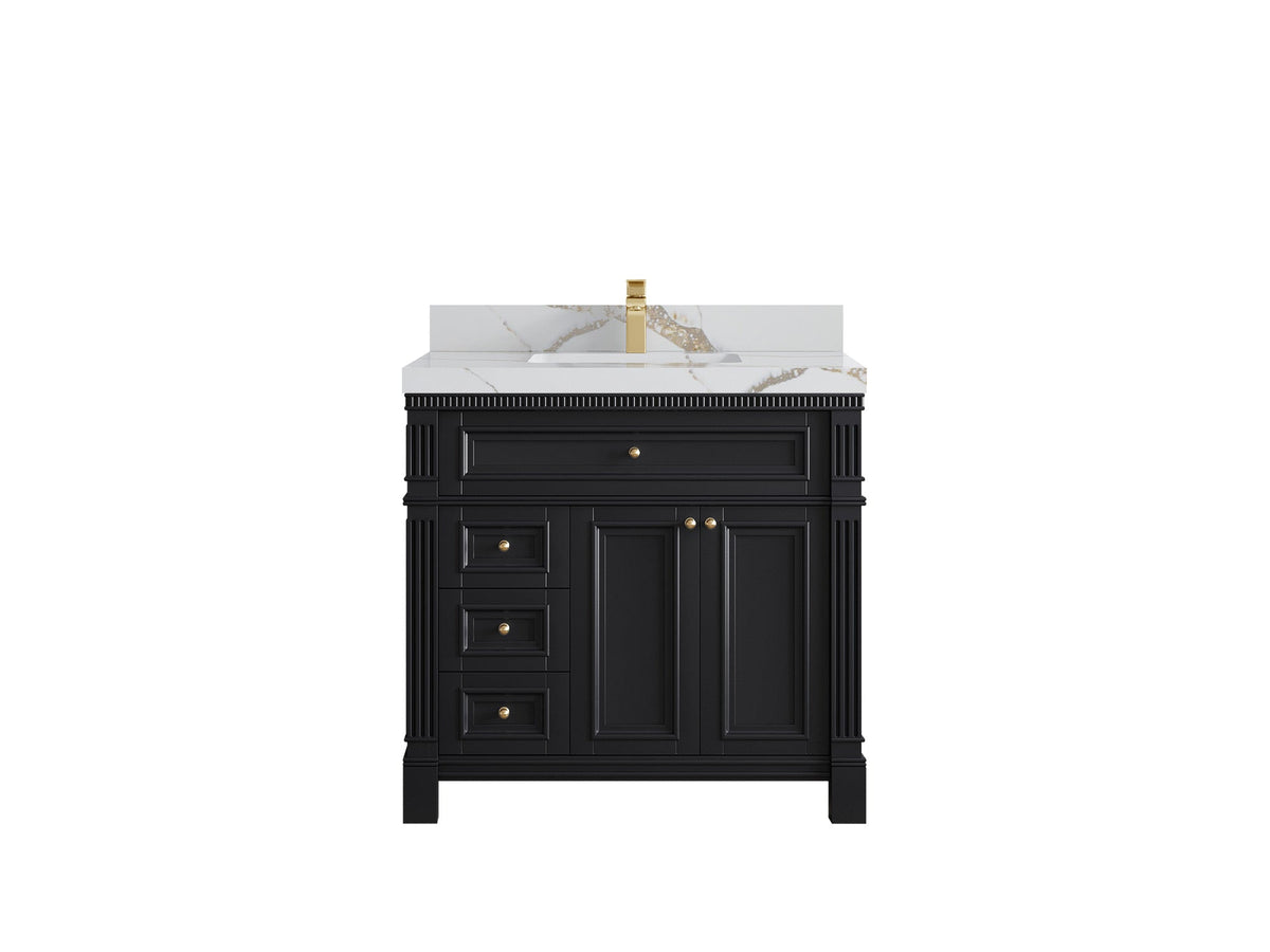 Paris 36 in. W x 22 in. D Center Sink Bathroom Vanity - Willow Bath and Vanity