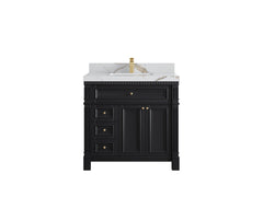 Paris 36 in. W x 22 in. D Center Sink Bathroom Vanity - photo 10