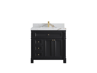 Paris 36 in. W x 22 in. D Center Sink Bathroom Vanity - Willow Bath and Vanity