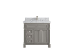 Paris 36 in. W x 22 in. D Center Sink Bathroom Vanity - photo 42