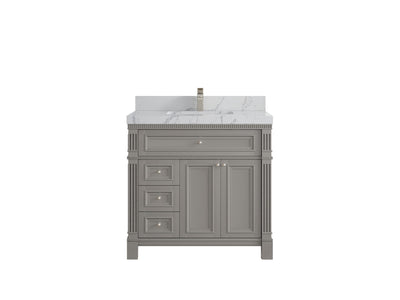 Paris 36 in. W x 22 in. D Center Sink Bathroom Vanity - Willow Bath and Vanity