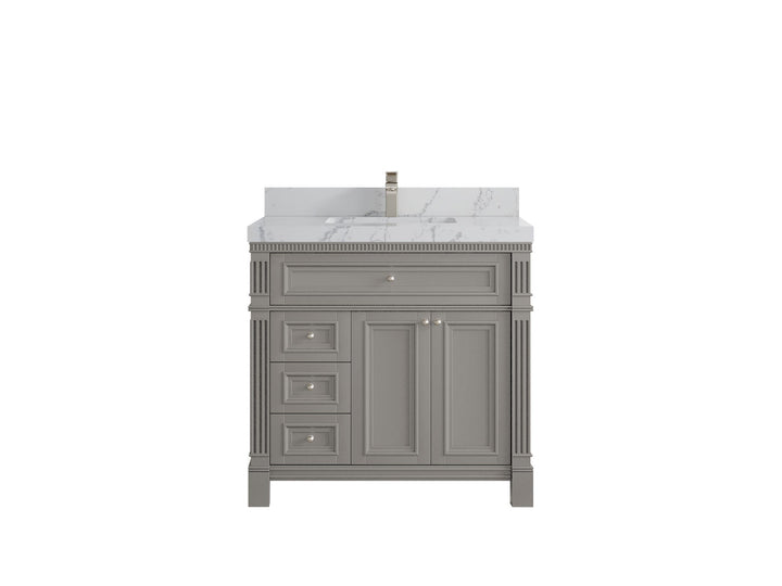 Paris 36 in. W x 22 in. D Center Sink Bathroom Vanity - photo 42