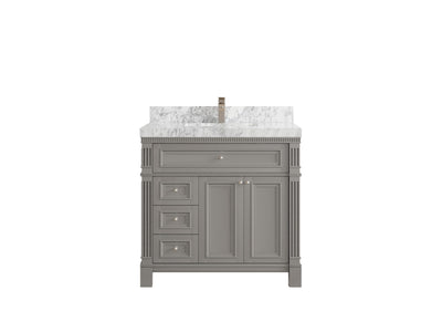 Paris 36 in. W x 22 in. D Center Sink Bathroom Vanity - Willow Bath and Vanity
